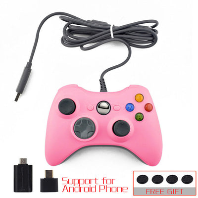 DATA FROG Wired USB Gamepad For Xbox 360/Slim Controller For PC Vibration Controller For Windows 7/8/10 Support for Steam Game