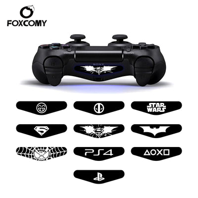4pcs/Lot LED PS4 Controller Light sticker bar custom stickers for Playstation Gampad Controller Skin for PS4 controller Duals