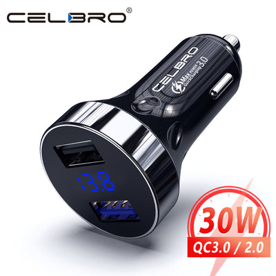 Quick Charge 3.0 Car Charger Usb Car Phone Charger Fast Charger Auto Charge Charging for Iphone Samsung S20 Xiaomi Mobile Phone