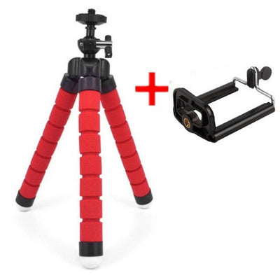 SHELLNAIL Phone Clip Holder Mini Flexible Sponge Octopus Tripod Smartphone Tripod Stand Camera Mobile Phone Accessory Support