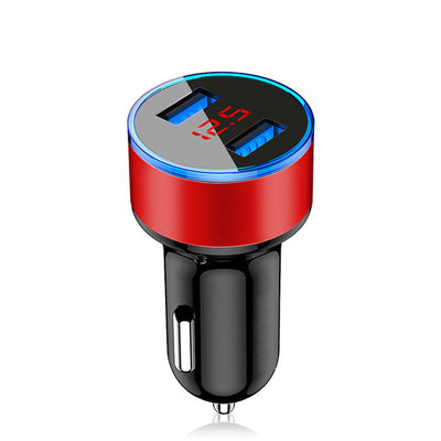 3.1A LED Display USB Phone Charger Car-Charger for Xiaomi Samsung For iPhone 11 Pro 7 8 Plus Mobile Phone Adapter Car Charger