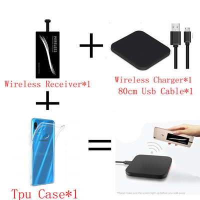 Qi Wireless Charger For Samsung Galaxy A20S A20e A20S Case Mobile Accessory Wireless Charging Pad Receiver For Samsung A20 S E