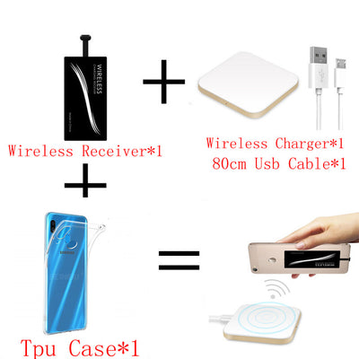 Qi Wireless Charger For Samsung Galaxy A20S A20e A20S Case Mobile Accessory Wireless Charging Pad Receiver For Samsung A20 S E